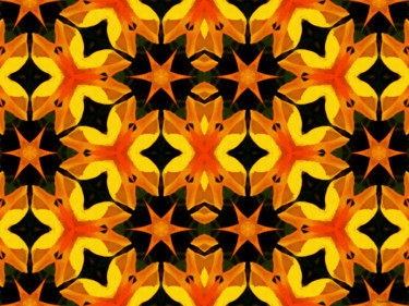 Grafika cyfrowa / sztuka generowana cyfrowo zatytułowany „Kaleidoscope Geomet…” autorstwa Kenneth Grzesik, Oryginalna praca,…