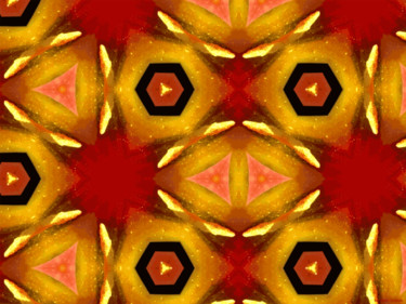 Digital Arts titled "Kaleidoscope Geomet…" by Kenneth Grzesik, Original Artwork, Digital Painting