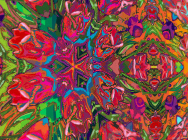 Digital Arts titled "Abstract Spring 8" by Kenneth Grzesik, Original Artwork, Digital Painting