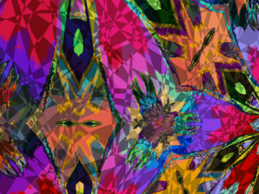 Digital Arts titled "Abstract Spring 20" by Kenneth Grzesik, Original Artwork, Digital Painting