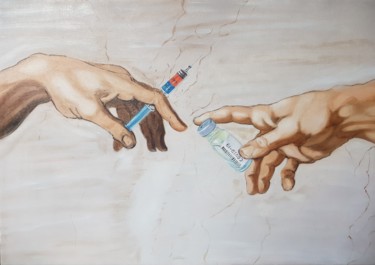 Malerei mit dem Titel ""No fue magia",it w…" von Sebapautazzo, Original-Kunstwerk, Öl