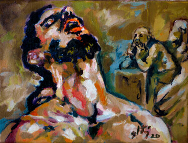 Pittura intitolato "Mientras vivas" da Sebastian Moreno Coronel, Opera d'arte originale, Olio