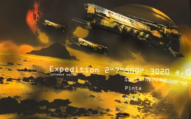 Digitale Kunst getiteld "Expedition" door Sebastian Rinkenburger, Origineel Kunstwerk, Digitaal Schilderwerk