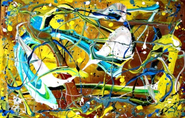 Peinture intitulée "Peinture abstraite…" par Sebastian Stankiewicz, Œuvre d'art originale, Acrylique