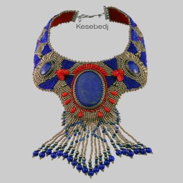 Design titled "Collier brodé avec…" by Anne Meniconi (Secrets de Naomi), Original Artwork, Jewelry