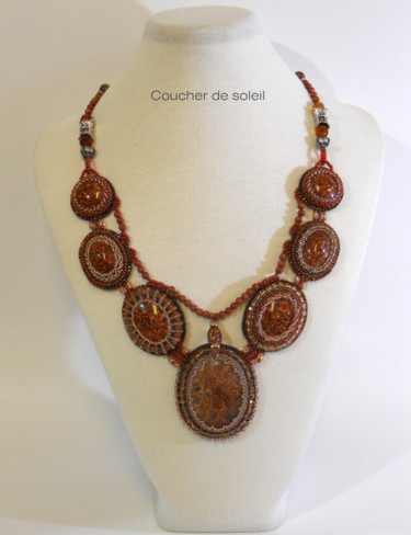 Design titled "collier-murano-brod…" by Anne Meniconi (Secrets de Naomi), Original Artwork, Necklaces