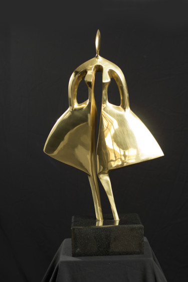 Скульптура под названием "Bouffée de Vent" - Jivko Sedlarski, Подлинное произведение искусства, Бронза