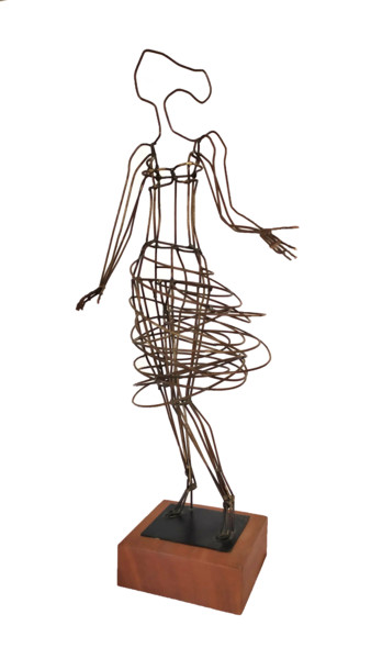 Sculpture intitulée "La Charmeuse III" par Jivko Sedlarski, Œuvre d'art originale, Métaux