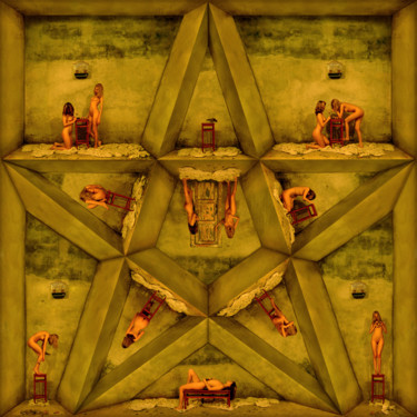 Artes digitais intitulada "The Cage-Star" por Nikolaj Sednin (Nicolas Sedninne), Obras de arte originais, Pintura digital