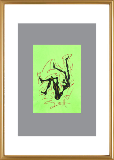 Рисунок под названием "Queen #2" - Николай Седнин (Nicolas Sedninne), Подлинное произведение искусства, Пастель