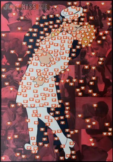 "JUST KISS ME" başlıklı Tablo Segutoart tarafından, Orijinal sanat, Sprey boya Diğer sert panel üzerine monte edilmiş