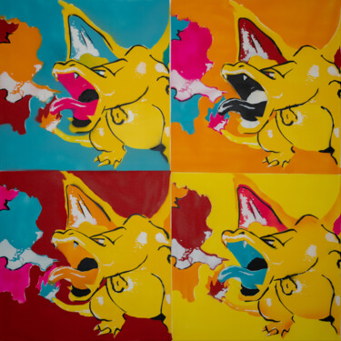 Pintura titulada "Charizhol n.1" por Seko One, Obra de arte original, Pintura al aerosol Montado en Bastidor de camilla de m…