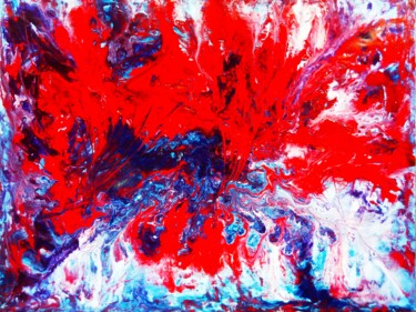 Pittura intitolato "Flight of the Red D…" da Selena Sashina, Opera d'arte originale, Acrilico