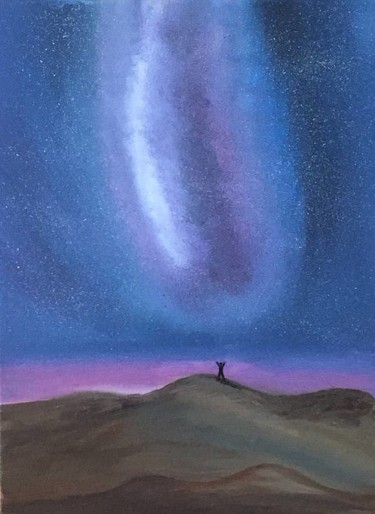 Картина под названием "Млечный путь.jpg" - Darya Semenova, Подлинное произведение искусства, Масло