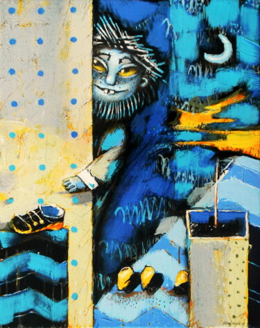 绘画 标题为“Ultramarine Fantasy” 由Evgen Semenyuk, 原创艺术品, 油