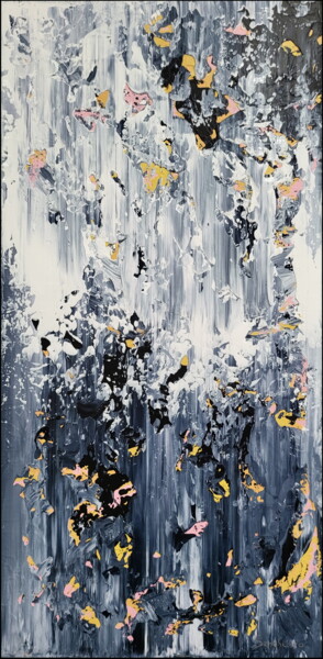 Картина под названием "Abstract 2335" - Alex Senchenko, Подлинное произведение искусства, Акрил Установлен на Деревянная рам…