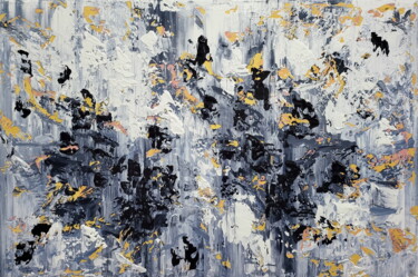 Картина под названием "Abstract 2414" - Alex Senchenko, Подлинное произведение искусства, Акрил Установлен на Деревянная рам…