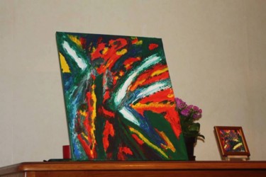 Painting titled "L'optimisme" by Senes Florentina, Original Artwork