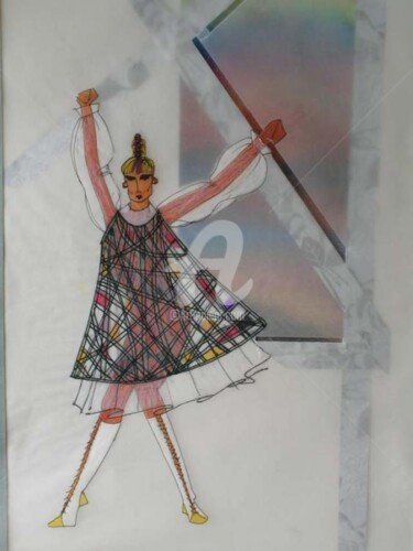 Картина под названием "Mondrian" - Marcela, Подлинное произведение искусства, Другой