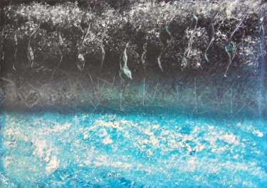 Peinture intitulée "Non euclidian storm" par Serendipity Liche, Œuvre d'art originale, Huile