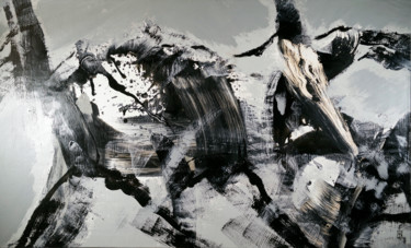 Картина под названием "Forces Telluriques…" - Serge Assmann, Подлинное произведение искусства, Акрил