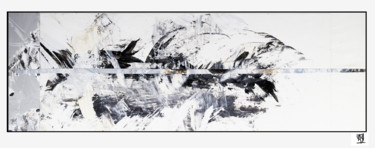 Картина под названием "Espace-temps 1" - Serge Assmann, Подлинное произведение искусства, Акрил