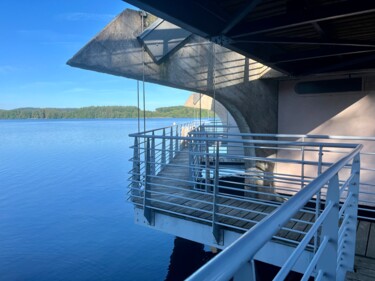 Fotografia zatytułowany „Passerelle au lac d…” autorstwa Serge Berry, Oryginalna praca, Fotografia cyfrowa