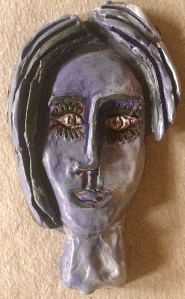Sculpture titled "Faux semblant" by Serge Berry, Original Artwork, Clay