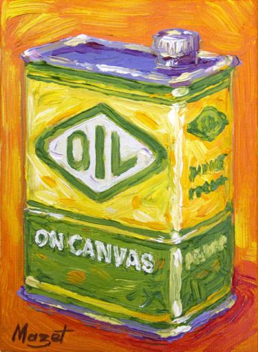 Schilderij getiteld "Oil on canvas 3 #ar…" door Serge Mazet, Origineel Kunstwerk, Olie