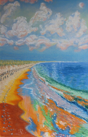 Drawing titled "Noon on the Baltic" by Serge Ra, Original Artwork, Pastel