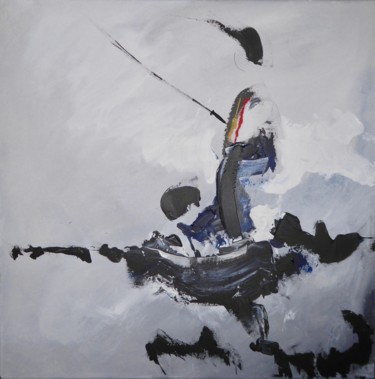 Peinture intitulée "Le Taï Chi, le pas" par Serge Sarrat, Œuvre d'art originale, Acrylique