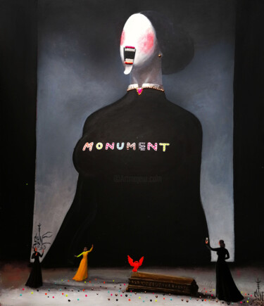 Painting titled "Monumental painting…" by Serge Sunne, Original Artwork, Acrylic
