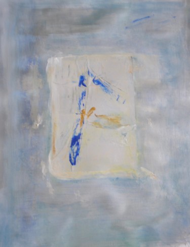 Malerei mit dem Titel "Reflet Or" von Serge Leroux, Original-Kunstwerk, Acryl Auf Holzplatte montiert