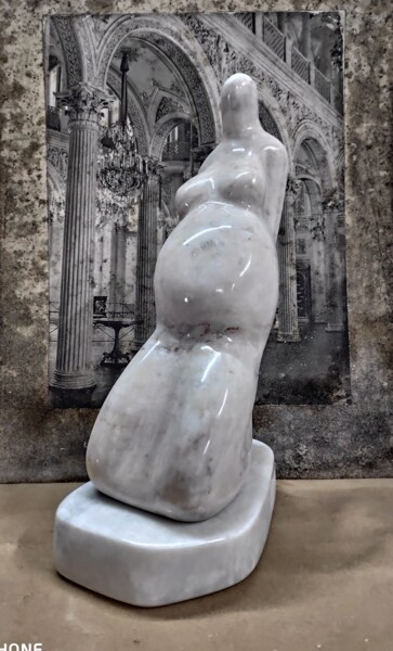 Escultura titulada "Надежда" por Sergey Davidovsky, Obra de arte original, Piedra