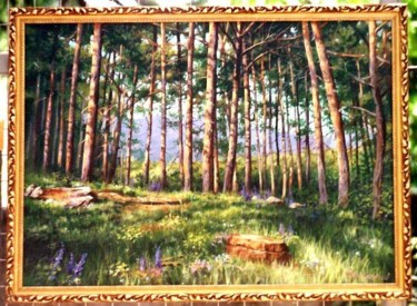 Картина под названием "forest reserve in Y…" - Sergey Kolodyazhniy, Подлинное произведение искусства, Масло