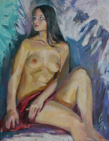 Painting titled "Etude Nue" by Sergey Sovkov, Original Artwork