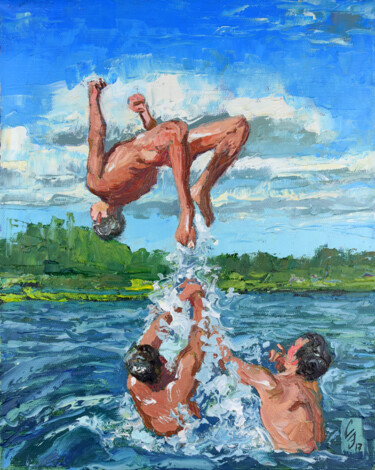 "Somersault over the…" başlıklı Tablo Sergey Sovkov tarafından, Orijinal sanat