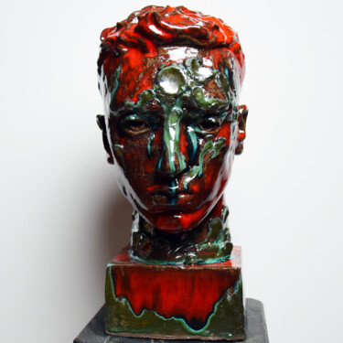 Skulptur mit dem Titel "Pilgrim" von Sergey Sovkov, Original-Kunstwerk, Keramik