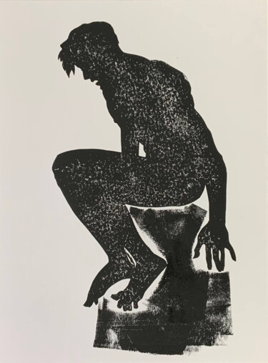 Obrazy i ryciny zatytułowany „Bather 1” autorstwa Sergey Sovkov, Oryginalna praca, Collagraphy