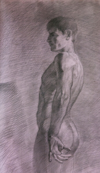 Zeichnungen mit dem Titel "Drawing. Nicholas" von Sergey Sovkov, Original-Kunstwerk, Bleistift