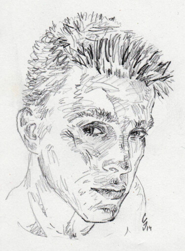 Zeichnungen mit dem Titel "Andrew" von Sergey Sovkov, Original-Kunstwerk, Bleistift