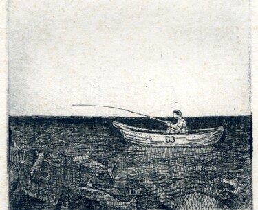 Printmaking titled "Expectation." by Sergey Veda, Original Artwork, Etching