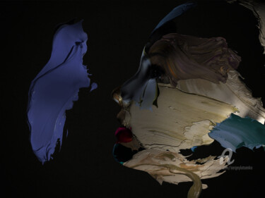 Arte digitale intitolato "Mysterious Distance" da Sergey Lutsenko, Opera d'arte originale, Modellazione 3D Montato su Telaio…