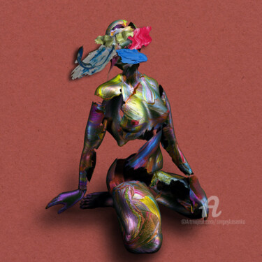 Arte digitale intitolato "Irifiya (Original)" da Sergey Lutsenko, Opera d'arte originale, Modellazione 3D Montato su Telaio…
