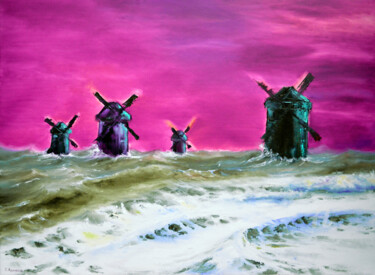 Pintura titulada "The Arctic Expanses" por Sergey Lutsenko, Obra de arte original, Oleo