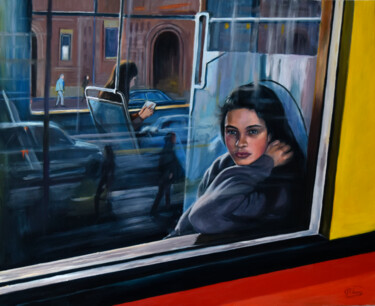 Painting titled "Good morning city!" by Serghei Ghetiu, Original Artwork, Oil