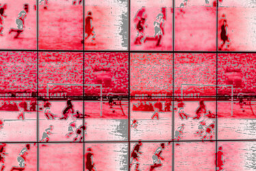 Digital Arts titled "Ball in Goal 28" by Sergio Benetti, Original Artwork, Photo Montage