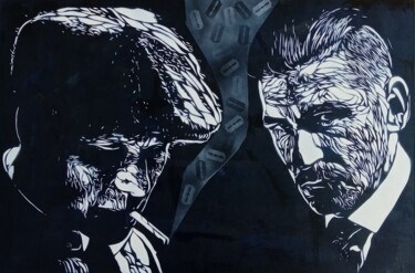Pintura titulada "Peaky Blinders" por Sérgio Clemente, Obra de arte original, Acrílico