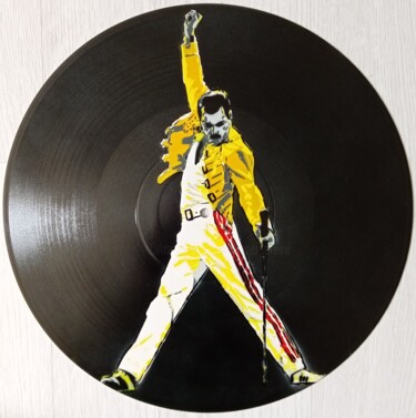 Pintura intitulada "Freddie Mercury Que…" por Sérgio Clemente, Obras de arte originais, Tinta spray