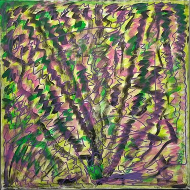 제목이 "Ventana energética 6"인 미술작품 Sergio Romero로, 원작, 아크릴 나무 들것 프레임에 장착됨